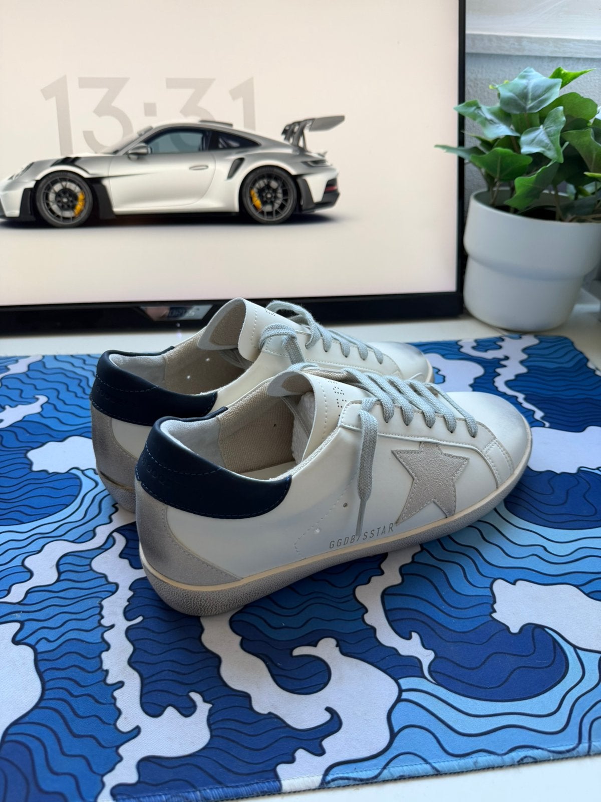 Golden goose superstar - Navy, Ophalen of Verzenden, Zo goed als nieuw, Blauw