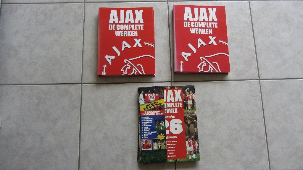 Verzameling Ajax bladen etc, Ophalen of Verzenden, Zo goed als nieuw, Ajax, Poster, Plaatje of Sticker