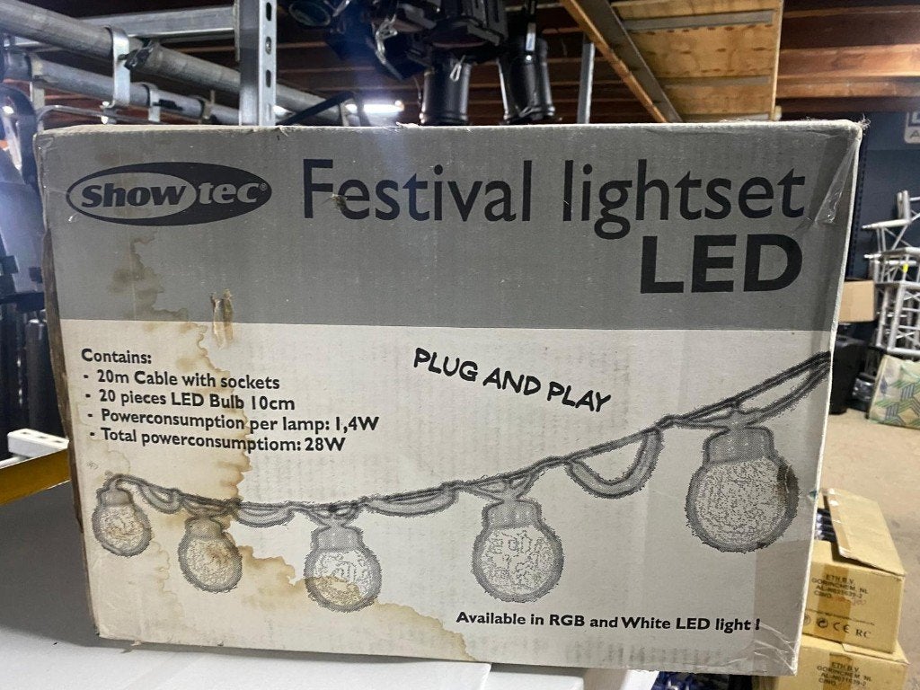 Showtec Festival lightset LED (Plug and play), Ophalen of Verzenden, Nieuw, Licht