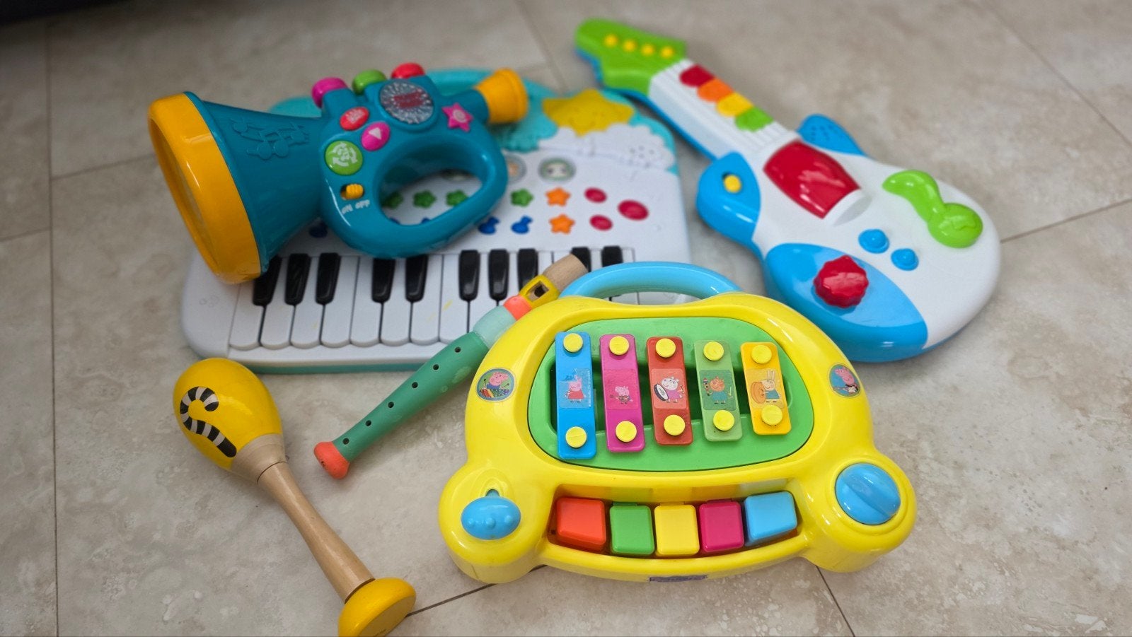 Muziekinstrumenten set voor baby's en peuters, Kinderen en Baby's, Ophalen of Verzenden, Gebruikt, Overige typen, Met licht