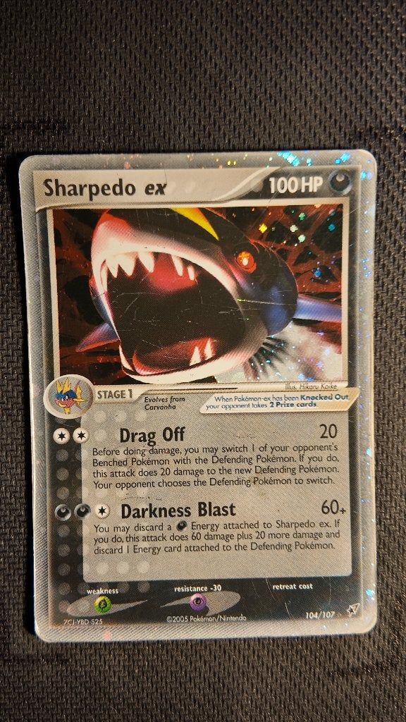 Sharpedo ex 104 Deoxys | Pokemon kaart, Ophalen, Zo goed als nieuw, Losse kaart, Foil