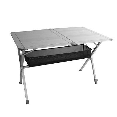 Roltafel Aluminium 140 x 80 x 70 cm (l x b x h)., Caravans en Kamperen, Kampeermeubelen, Campingtafel, Www.kampeerkoopje.nl, Info@kampeerkoopje.nl