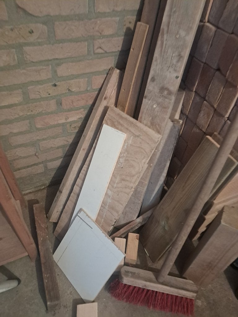 Hout (over van verbouwing), Ophalen, Gebruikt, Minder dan 25 mm, Plank