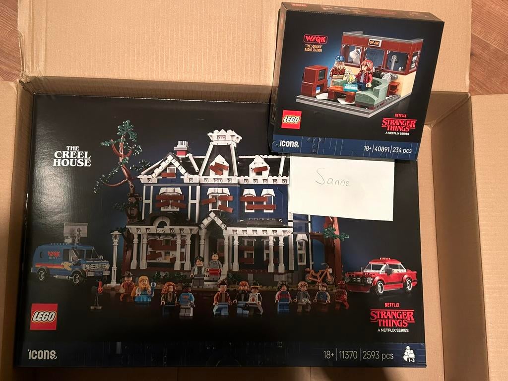 Lego stranger Things Creel house 11370+ radio station 40891, Lego, Nieuw, Ophalen of Verzenden, Icons