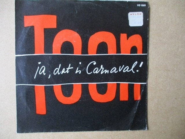 s0282 toon hermans - want dat is carnaval, Cd's en Dvd's, Vinyl Singles, Ophalen, Gebruikt, 7 inch, Overige genres