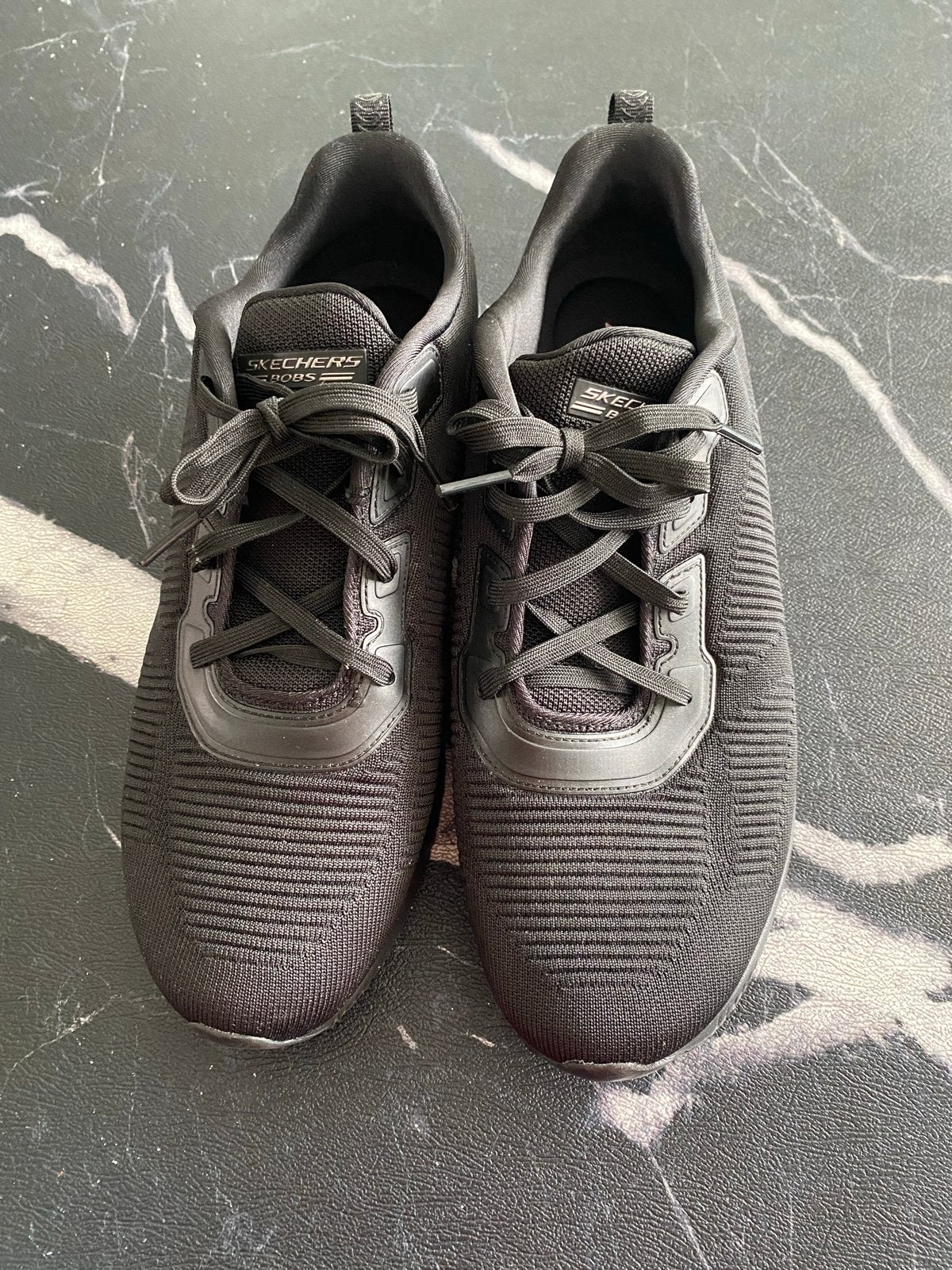 Skechers Bobs Memory Foam Wide Fit Sneakers Maat 41 Zwart, Ophalen of Verzenden, Zo goed als nieuw, Zwart, Sneakers of Gympen