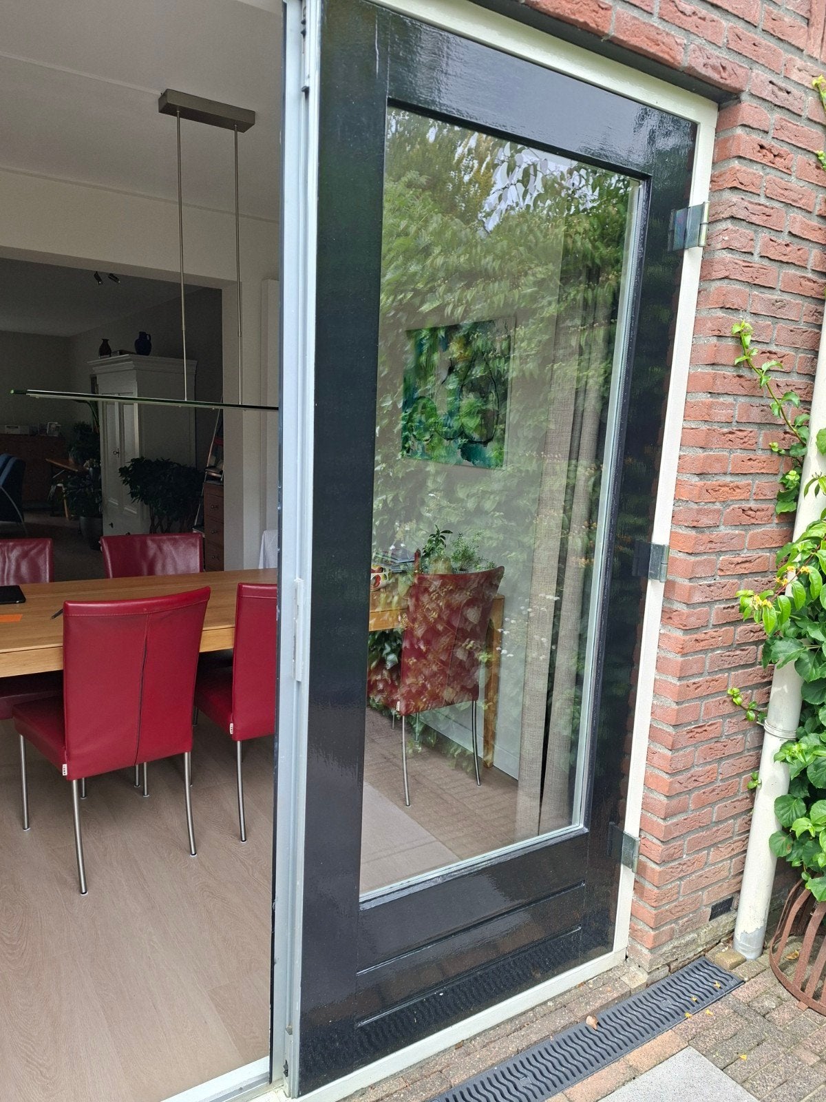 Hardhouten tuindeuren, Doe-het-zelf en Verbouw, Kozijnen en Schuifpuien, Gebruikt, Overige typen, 150 tot 225 cm, Inclusief glas