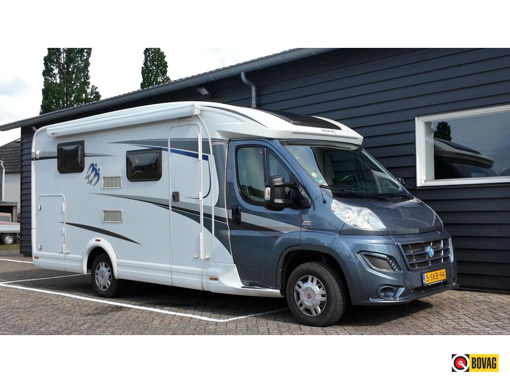 Knaus Van TI met dubbele airco, enkele bedden, grote garage, Caravans en Kamperen, Campers, Chemisch toilet, Standaard zit, Ringverwarming