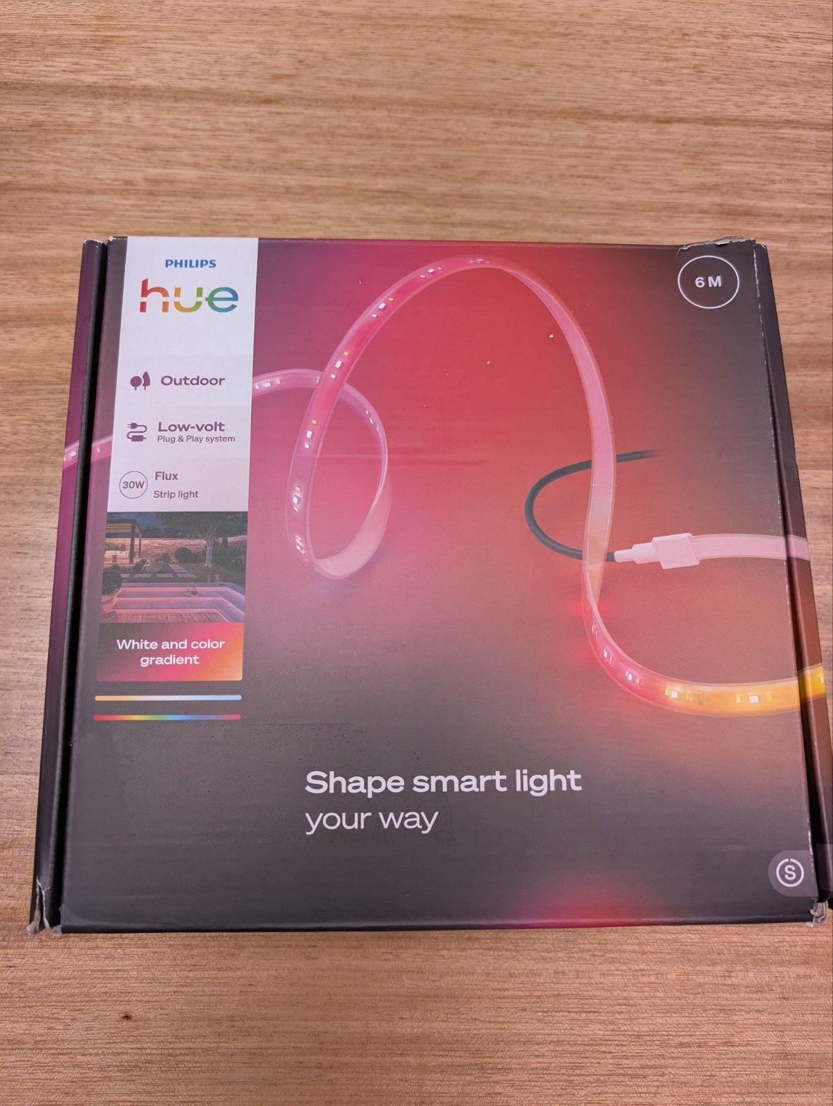 Nieuwe Philips Hue Outdoor Flux Strip Light 6m, Kunststof, Meerkleurig, Nieuw, Overige fittingen