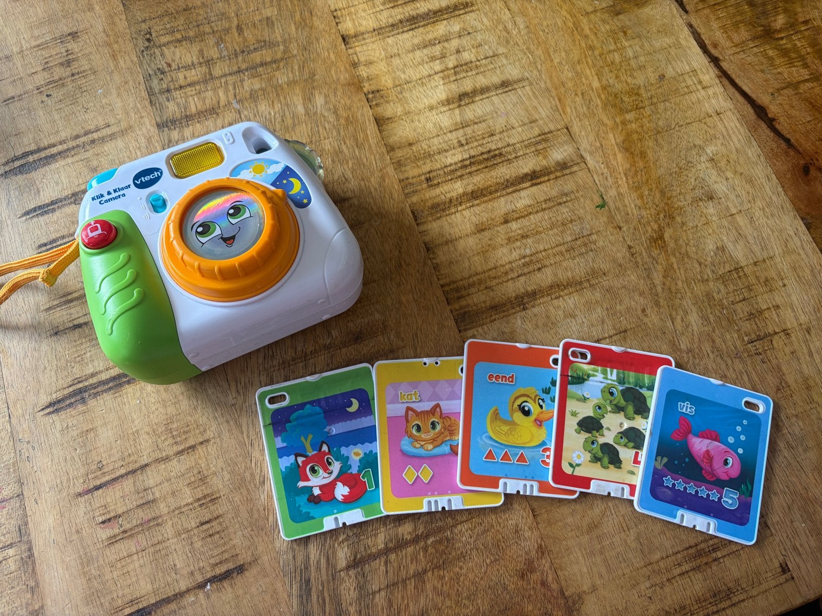 Vtech Klik & Klaar Camera met kaarten, Ophalen of Verzenden, Gebruikt, 2 tot 4 jaar