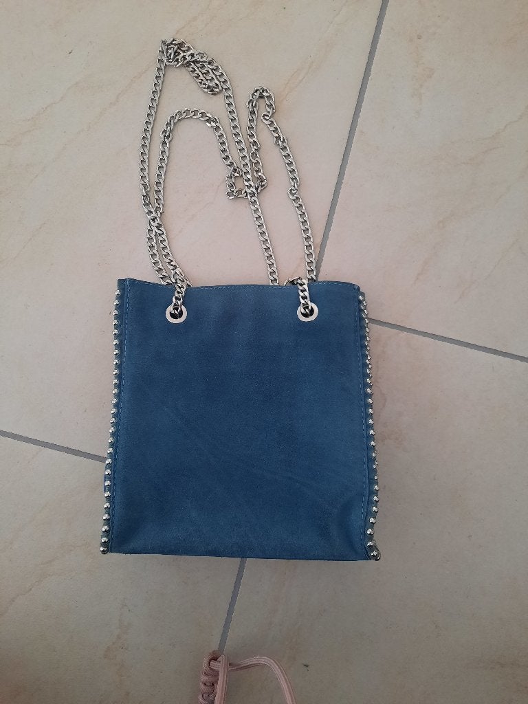 leren schoudertas, Ophalen of Verzenden, Nieuw, Blauw, Leer