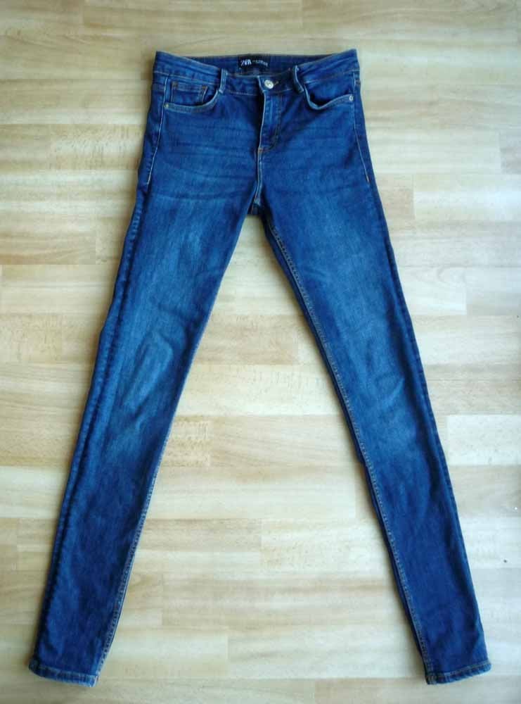 Blauwe skinny heren jeans, Zara confectiemaat 36, Zara, Blauw, W32 (confectie 46) of kleiner, Ophalen of Verzenden