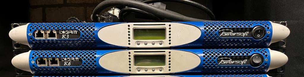 Powersoft K6 versterker (2x 3600 watt), Ophalen, Zo goed als nieuw, 120 watt of meer, Overige merken