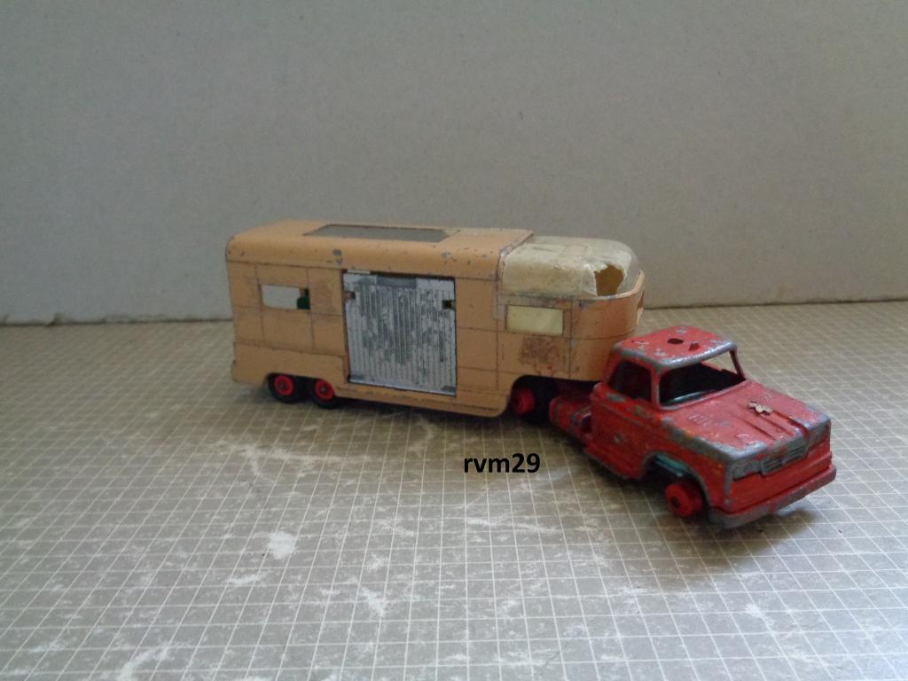 matchbox dodge paarden trailer, Verzenden, Gebruikt, Auto