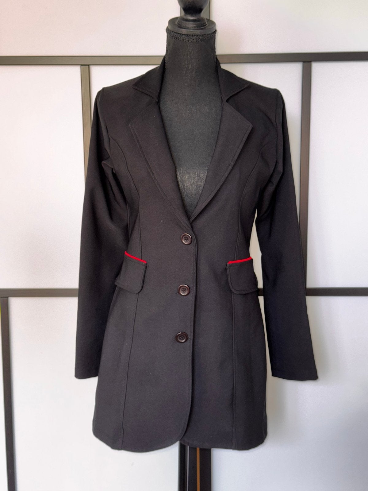 Angelle Milan blazer/jurk maat M, Kleding | Dames, Ophalen of Verzenden, Zo goed als nieuw, Maat 38/40 (M), Zwart