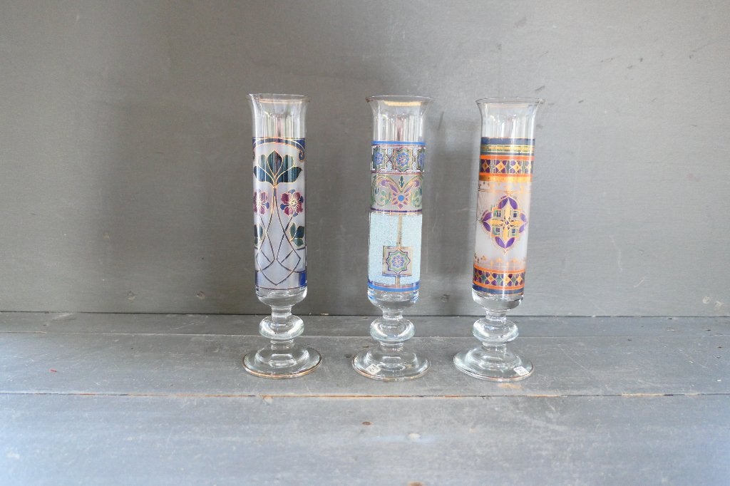Vintage Egizia Italy vazen glas Frank Lloyd Wright, Verzenden