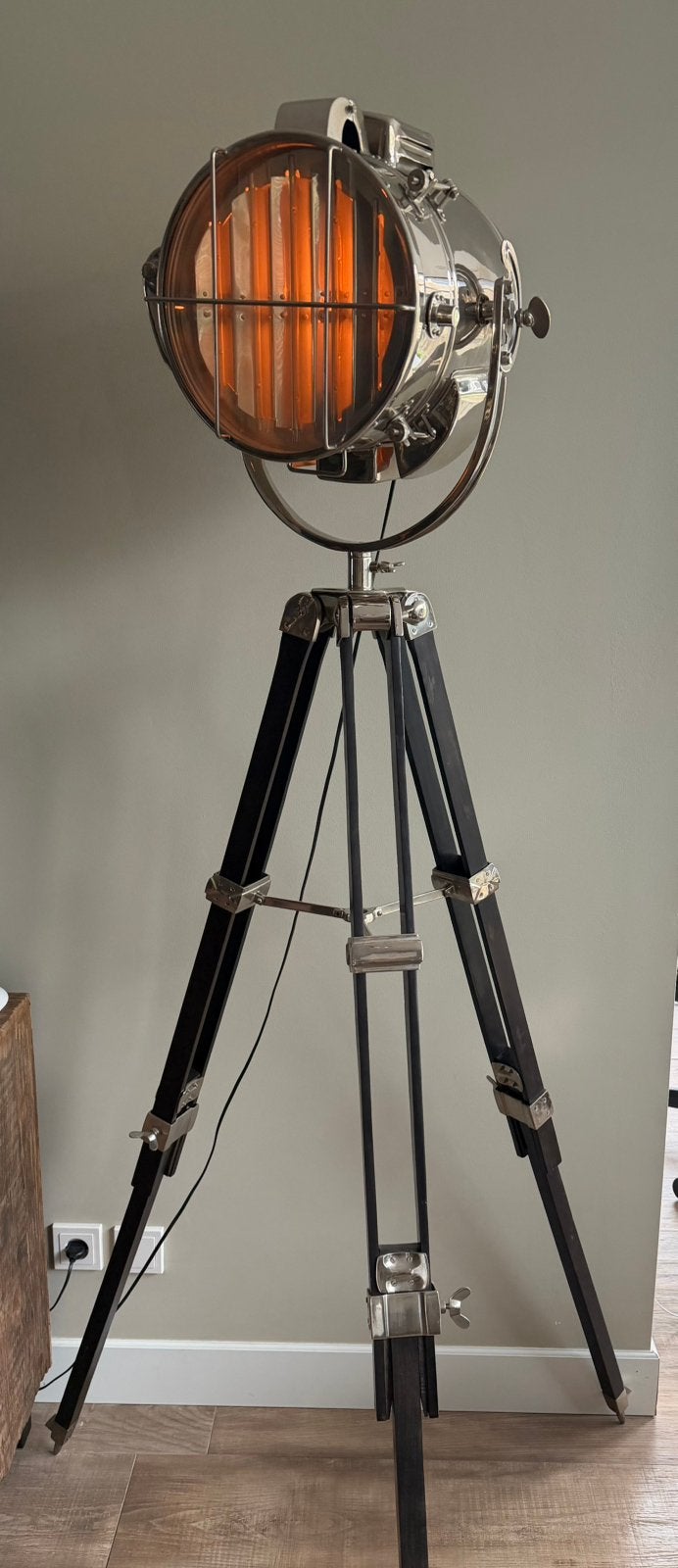 Eichholtz Vloerlamp Atlantic - Studio Spotlamp, Ophalen, Zo goed als nieuw, Glas, 150 tot 200 cm