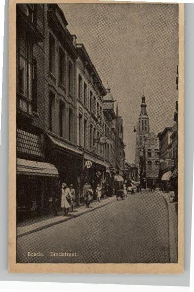 Breda Eindstraat, Verzamelen, Ophalen of Verzenden, 1940 tot 1960, Ongelopen, Noord-Brabant