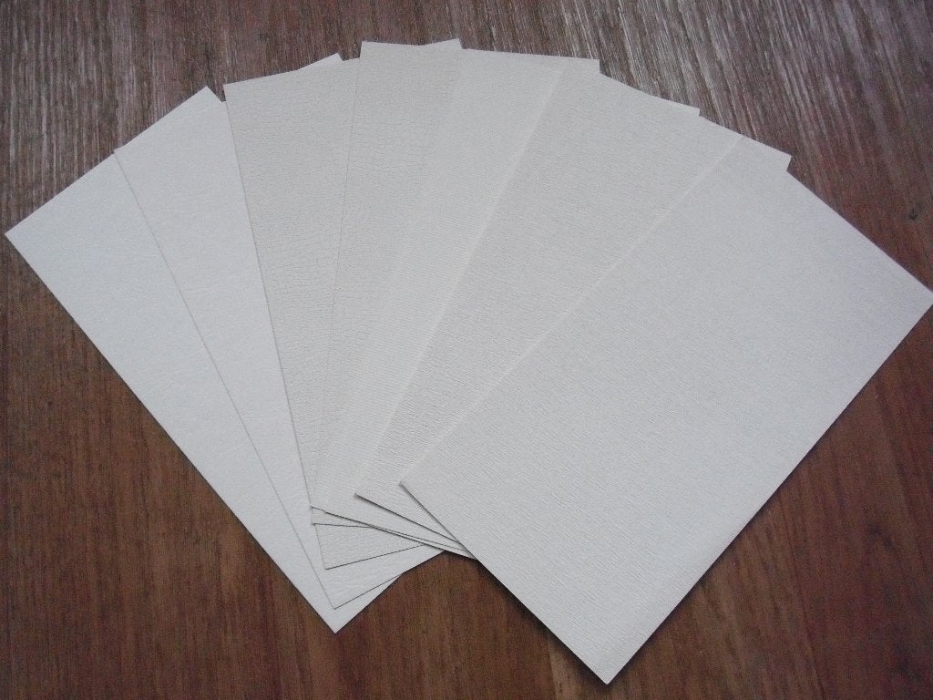 8 vellen speciaal karton 27x13,5cm. creme kleurig, Ophalen of Verzenden, Nieuw, Overige thema's, Blanco kaart of Basiskaart