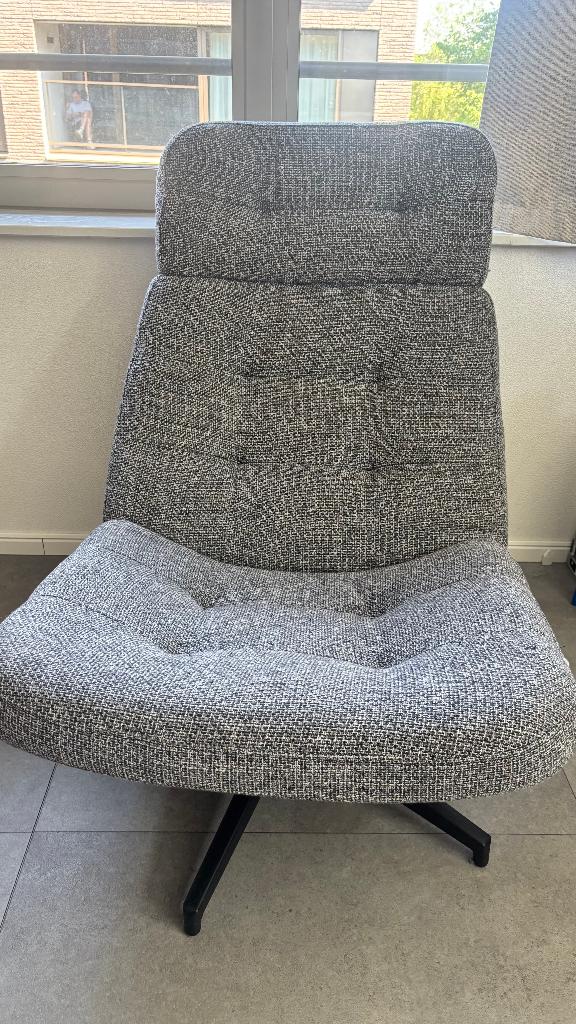 IKEA HAVBERG Swivel Chair - Gray, Ophalen, Gebruikt, Minder dan 75 cm, 50 tot 75 cm