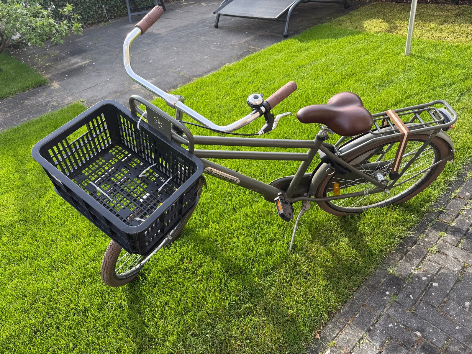 Stevige transportfiets 24 inch met mand - Zo goed als nieuw, Ophalen, Zo goed als nieuw, 20 inch of meer