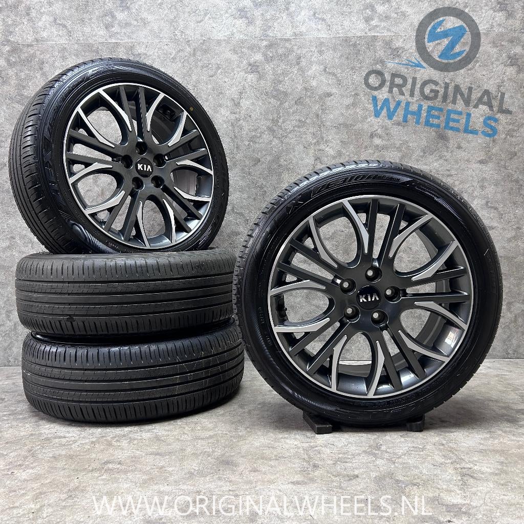 18 inch originele velgen + zomerbanden Kia Optima | (E) Niro, 18 inch, Banden en Velgen, Ophalen of Verzenden, Personenwagen