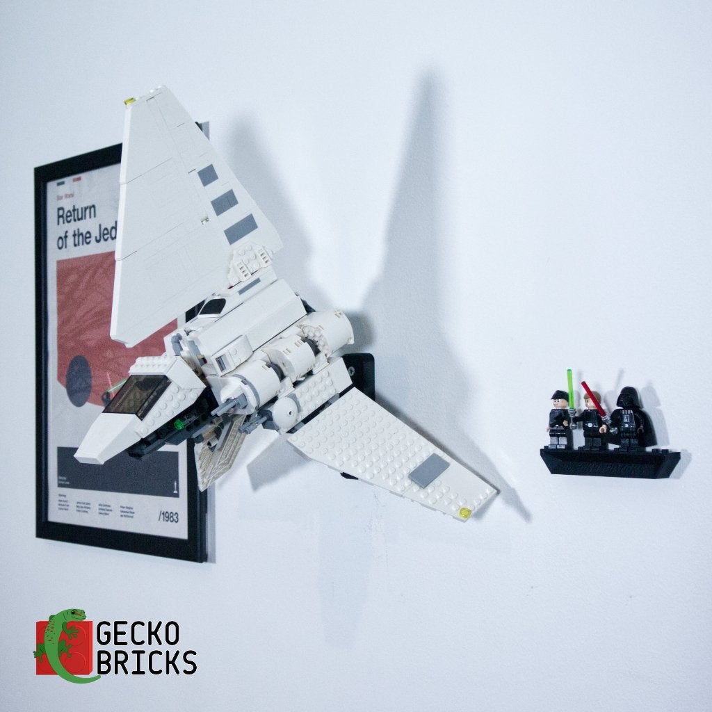 Wandbeugel geschikt voor LEGO Imperial Shuttle 75302, Wandhanger, Zwart, Nieuw, Ophalen of Verzenden