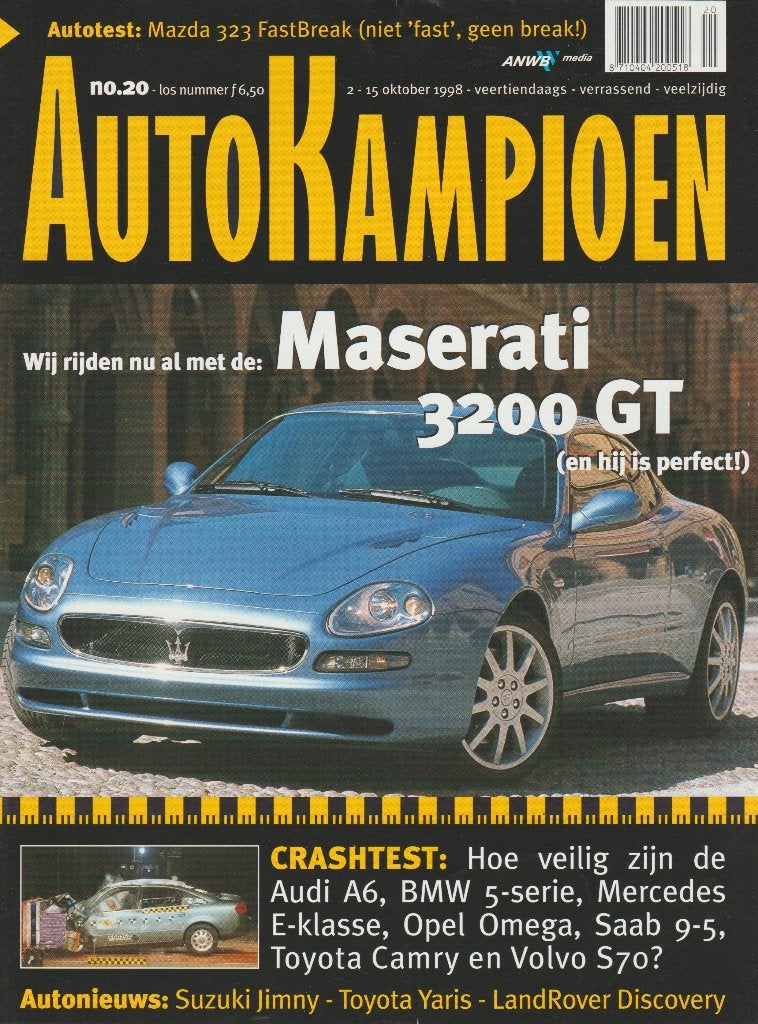 Maserati 3200 GT ( typo 338 ) in Autokampioen 1998, Gelezen, Ophalen of Verzenden, Autokampioen, Overige merken