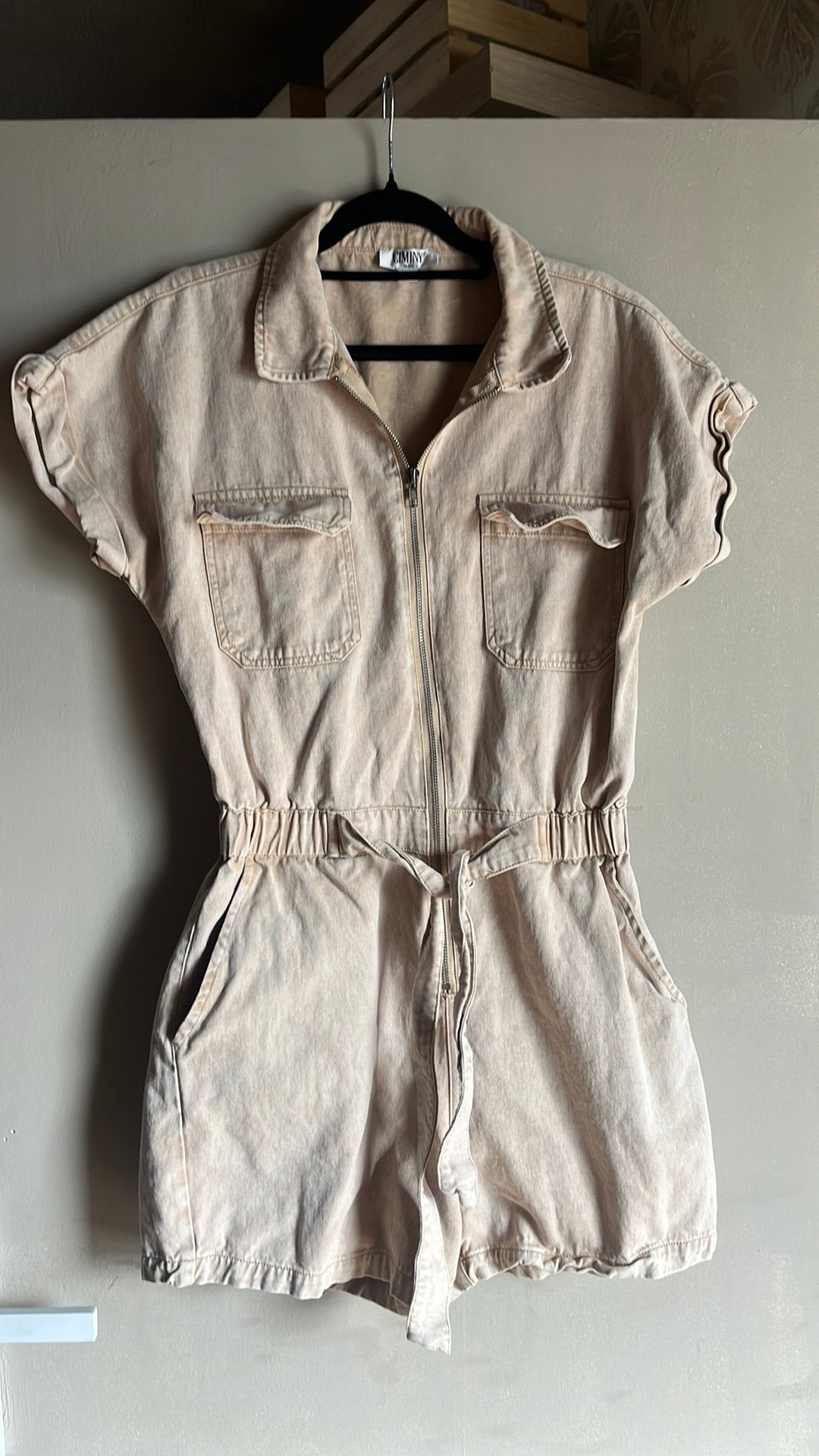Ciminy jumpsuit M, Ophalen of Verzenden, Zo goed als nieuw, Maat 38/40 (M), Beige