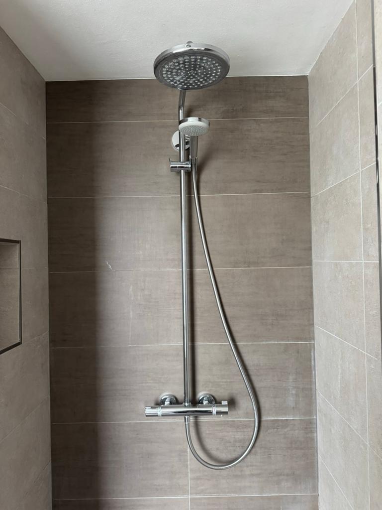 Hansgrohe Doucheset met Thermostatische Kraan (2015), Doe-het-zelf en Verbouw, Sanitair, Ophalen, Gebruikt, Chroom, Douche