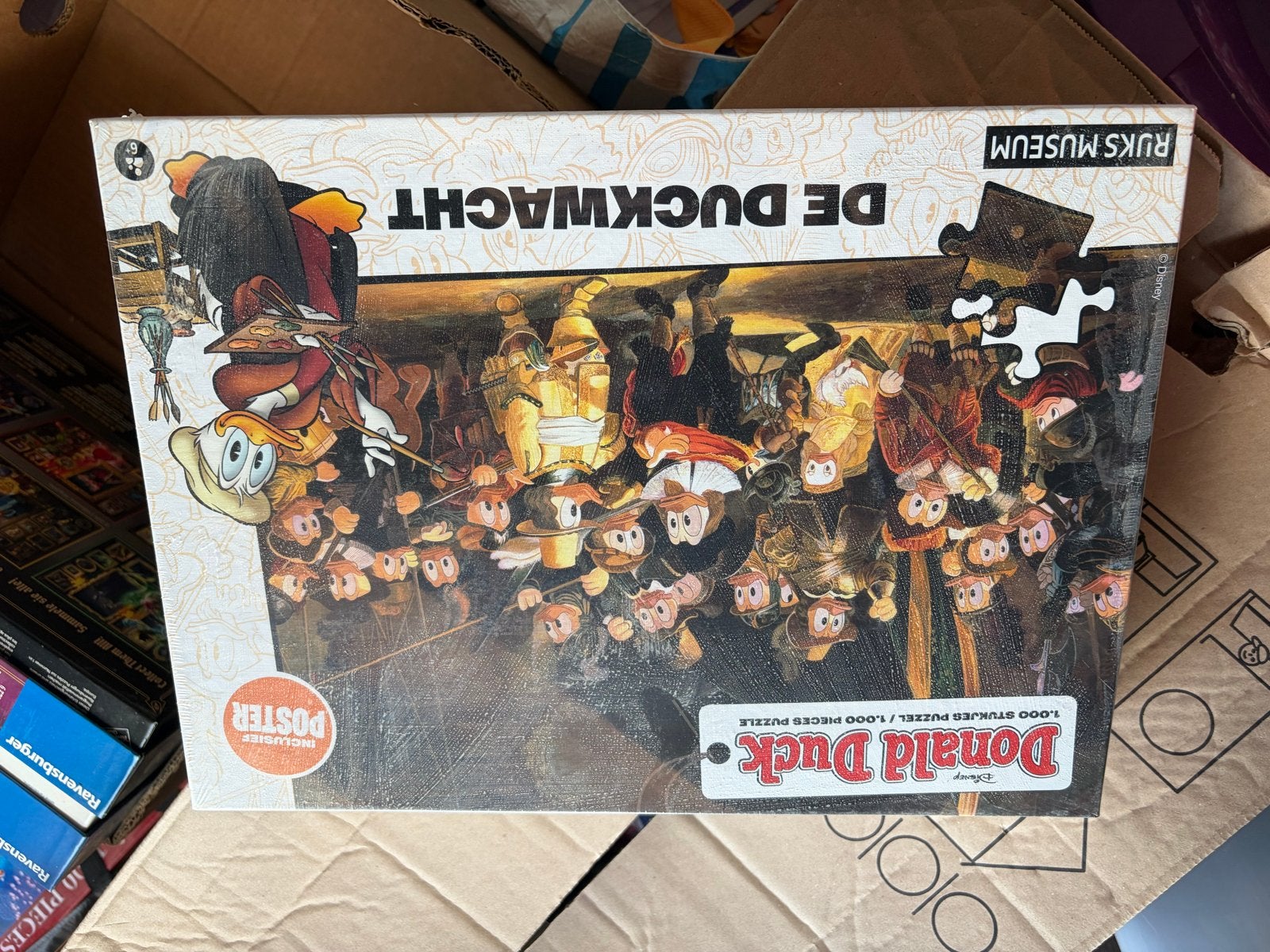 Donald Duck De Duckwacht Legpuzzel 1000 stukjes, Ophalen of Verzenden, 500 t/m 1500 stukjes, Gebruikt, Legpuzzel
