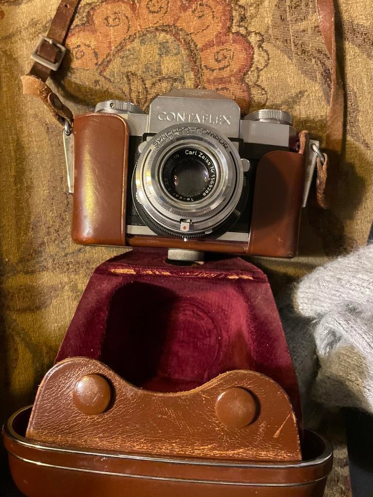 Contaflex Spiegelreflexcamera met Carl Zeiss lens, Ophalen of Verzenden, Gebruikt, Spiegelreflex, Overige Merken