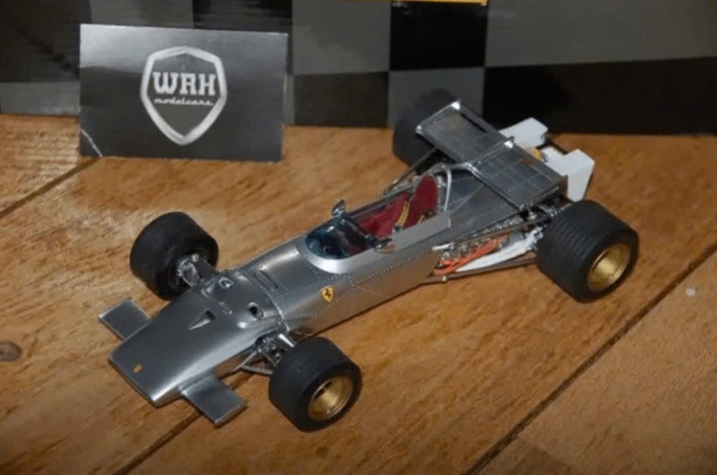 1:18 FERRARI 312 B F1 ALUMINIUM EXOTO 97068 in doos WRH, Verzenden, Zo goed als nieuw, Auto, Overige merken