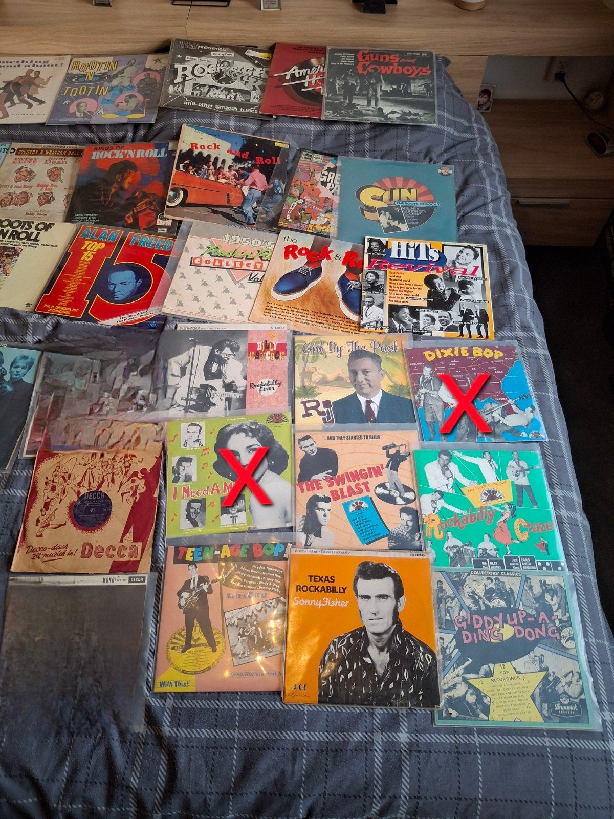 RnR Rockabilly Hillbilly Jive RnB 50's etc lp's en 10", Ophalen