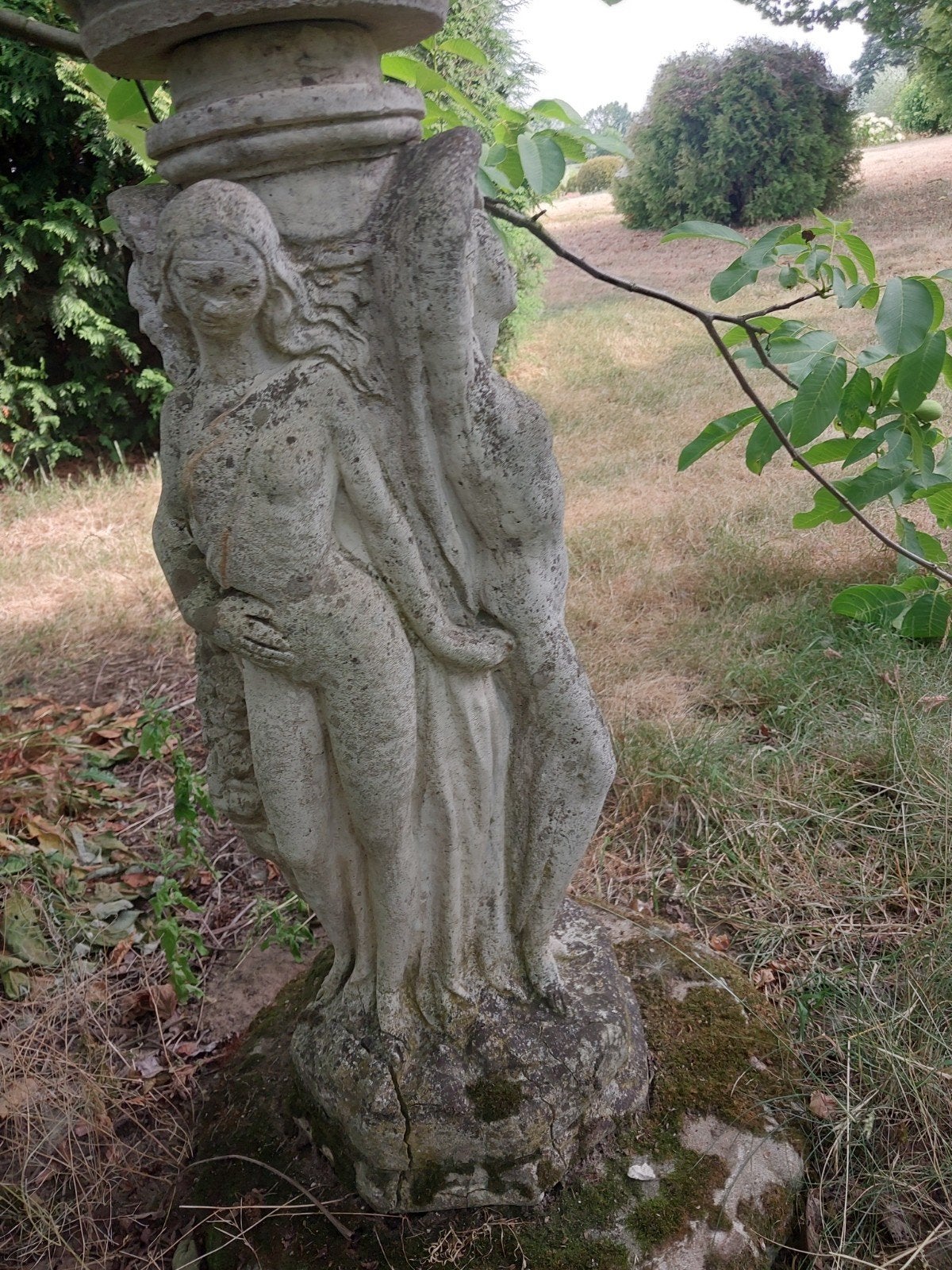 Beelden sokkel / waterornament, Tuin en Terras, Ophalen, Gebruikt, Steen