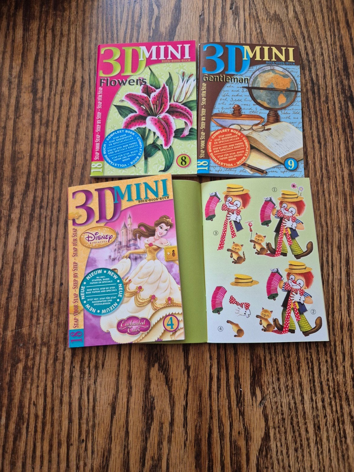 3D Mini en 3D Blok knutselboeken - Diverse thema's, Gebruikt, Meerkleurig, Papier of Karton, Knutselboek