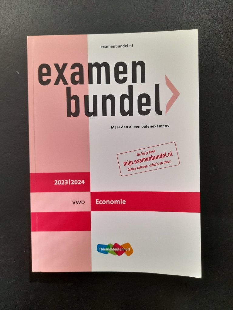 Examenbundel Economie VWO 2023/2024 en boek Samengevat, Ophalen, VWO, Economie, ThiemeMeulenhoff