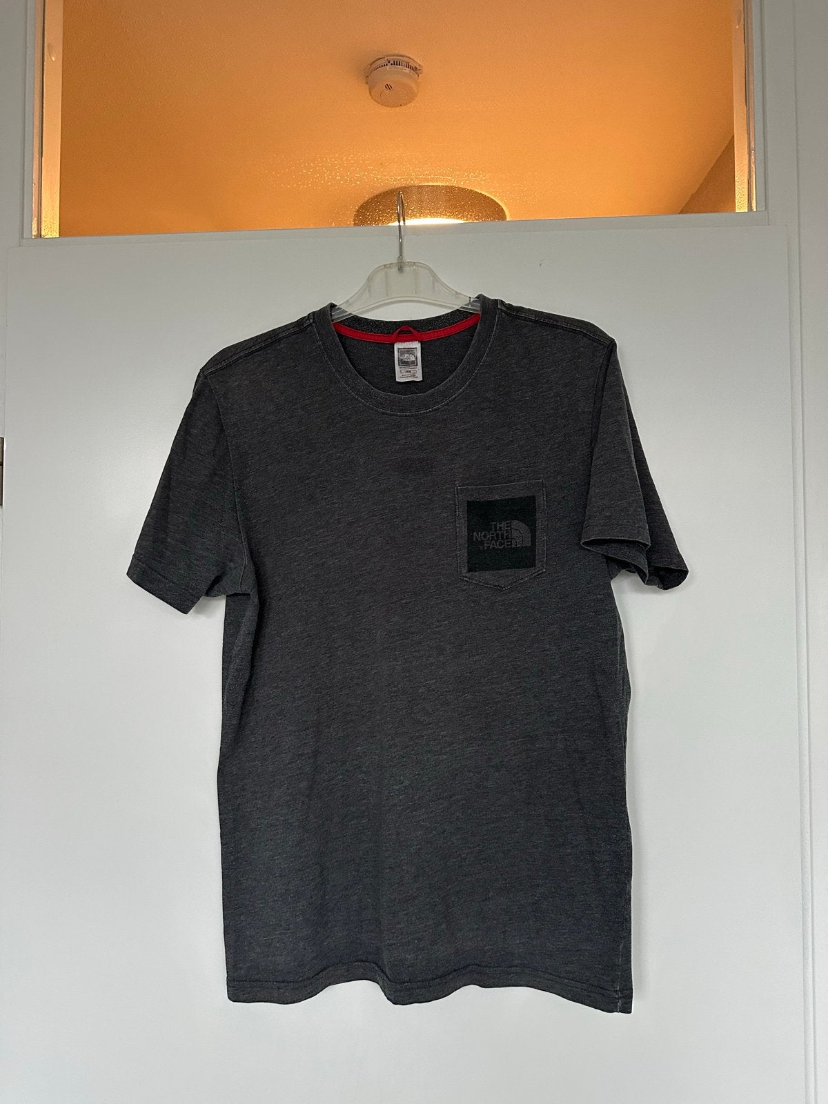 The North Face T-shirt Grijs Maat M, Verzenden, Gedragen, Maat 48/50 (M), Grijs