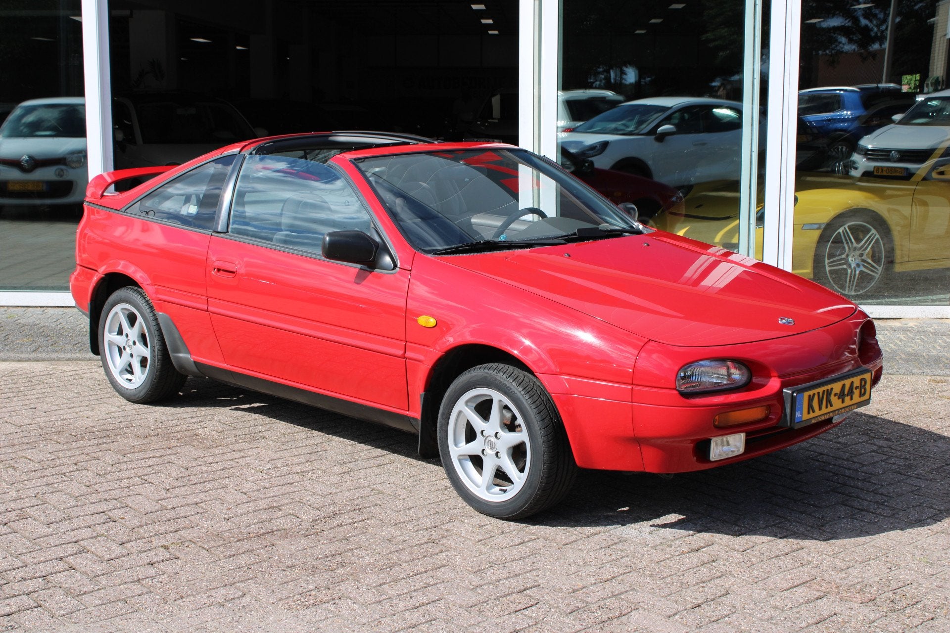 Nissan 100NX 1.6 Sail//Targa//78.999km//Zeer nette auto!, Auto's, Voorwielaandrijving, Stof, Cabriolet, 4 stoelen