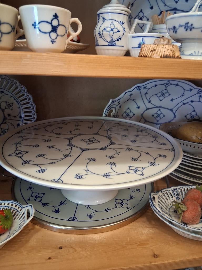 ORIGINEEL  JÄGER  TAARTSCHAAL OP VOET .!! BLAU SAKS, Ophalen, Nieuw, Glas, Overige stijlen