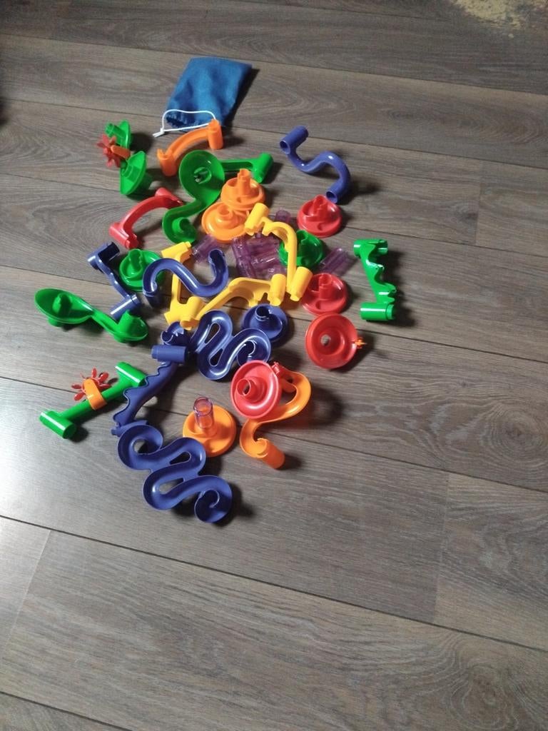 Mooie knikkerbaan, Ophalen, Zo goed als nieuw, Bouwen