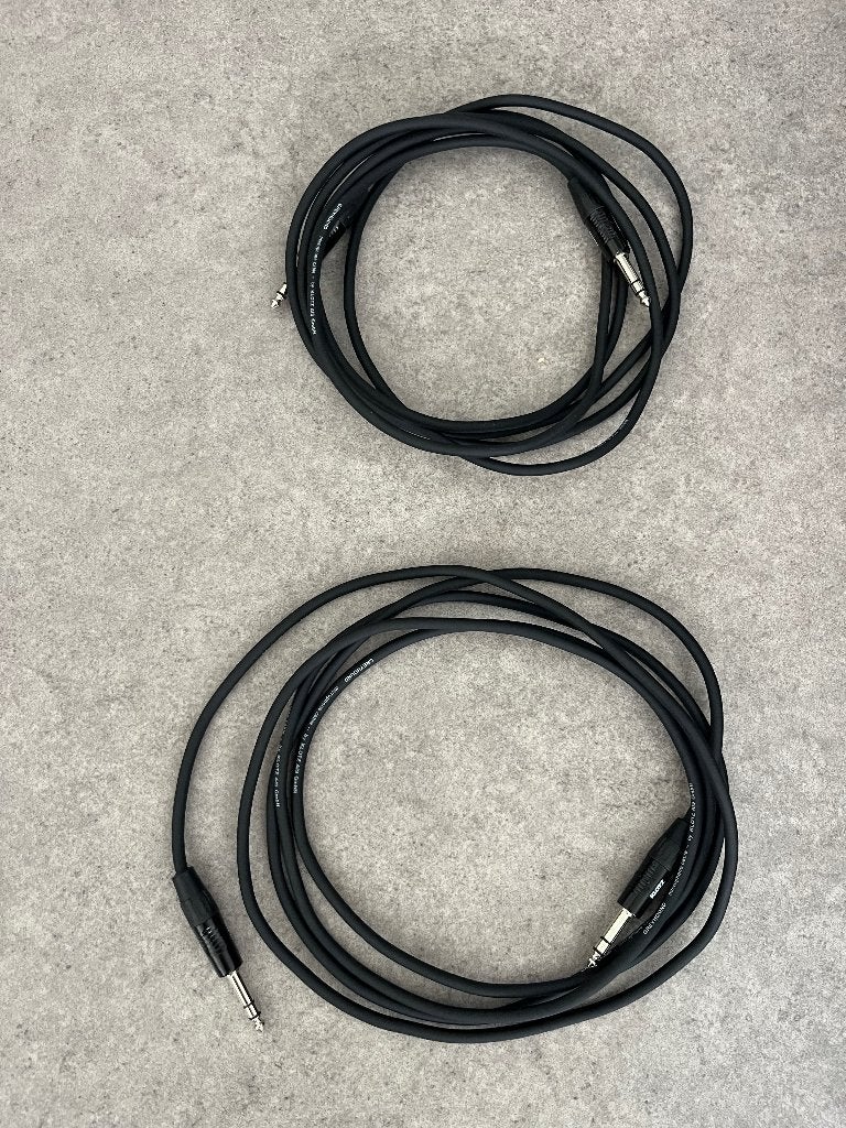 2x Klotz MY206 Professionele Audiokabel 3 meter Jack-Jack, Ophalen of Verzenden, Zo goed als nieuw, 2 tot 5 meter, Overige kabels