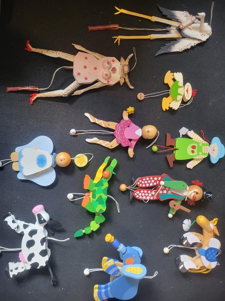 Sevi en handgemaakte trekpoppen - Diverse figuren, Ophalen of Verzenden, Zo goed als nieuw, Jongen of Meisje