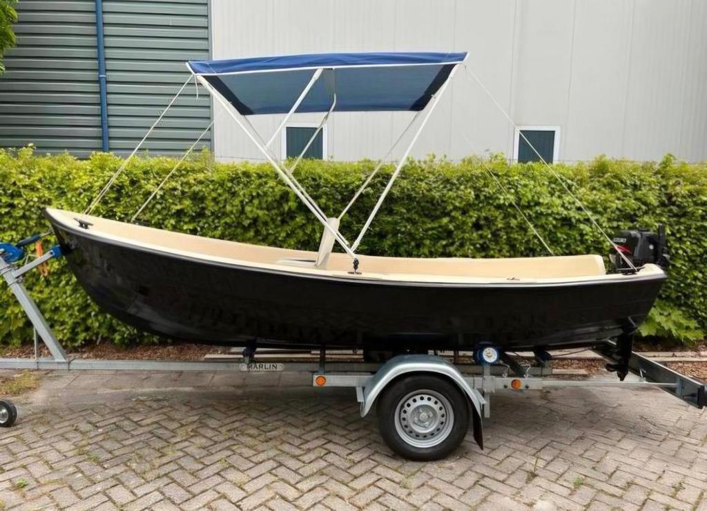 Verano 430 sloep incl 5pk suzuki en trailer, Watersport en Boten, Ophalen, Overige typen, 5 pk, Zo goed als nieuw