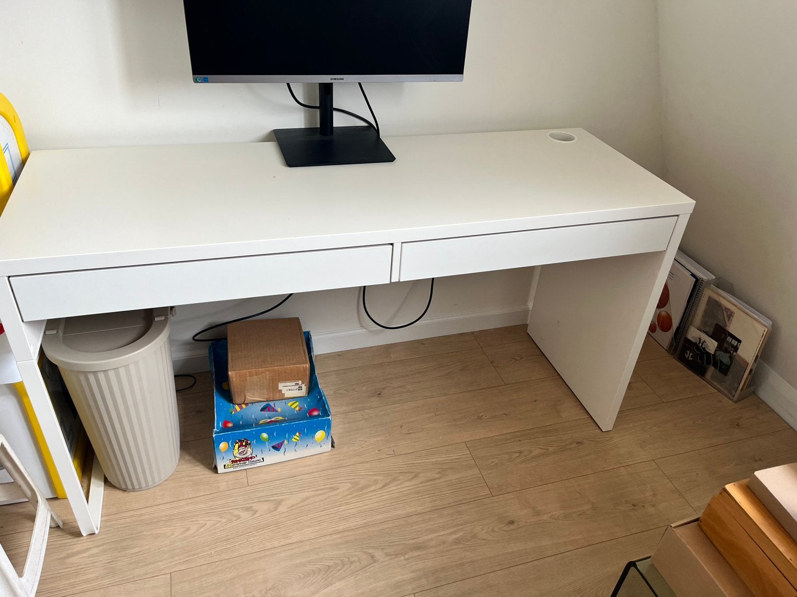 Ikea bureau Micke, Ophalen, Gebruikt, 50 cm, 142 cm