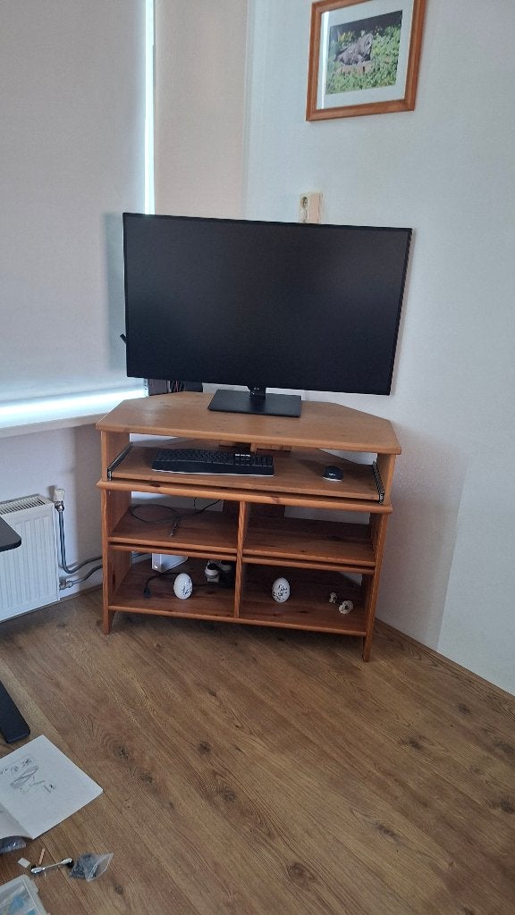 Hoek TV Bureau meubel Leksvik, Huis en Inrichting, Bureaus, Gebruikt, Overige typen, IKEA, Scandinavisch, Hout, Meerkleurig, Ophalen