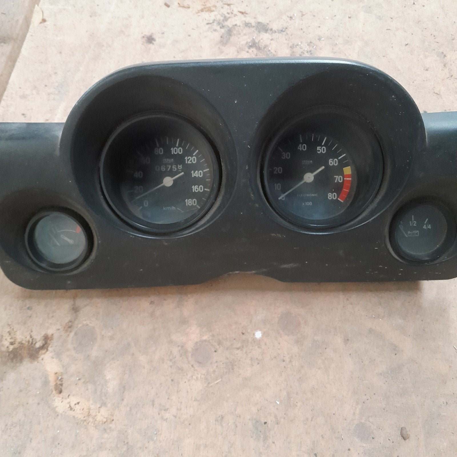 Dashboard Fiat 128 met km toerenteller, tank- en temp. meter, Ophalen, Gebruikt, Fiat