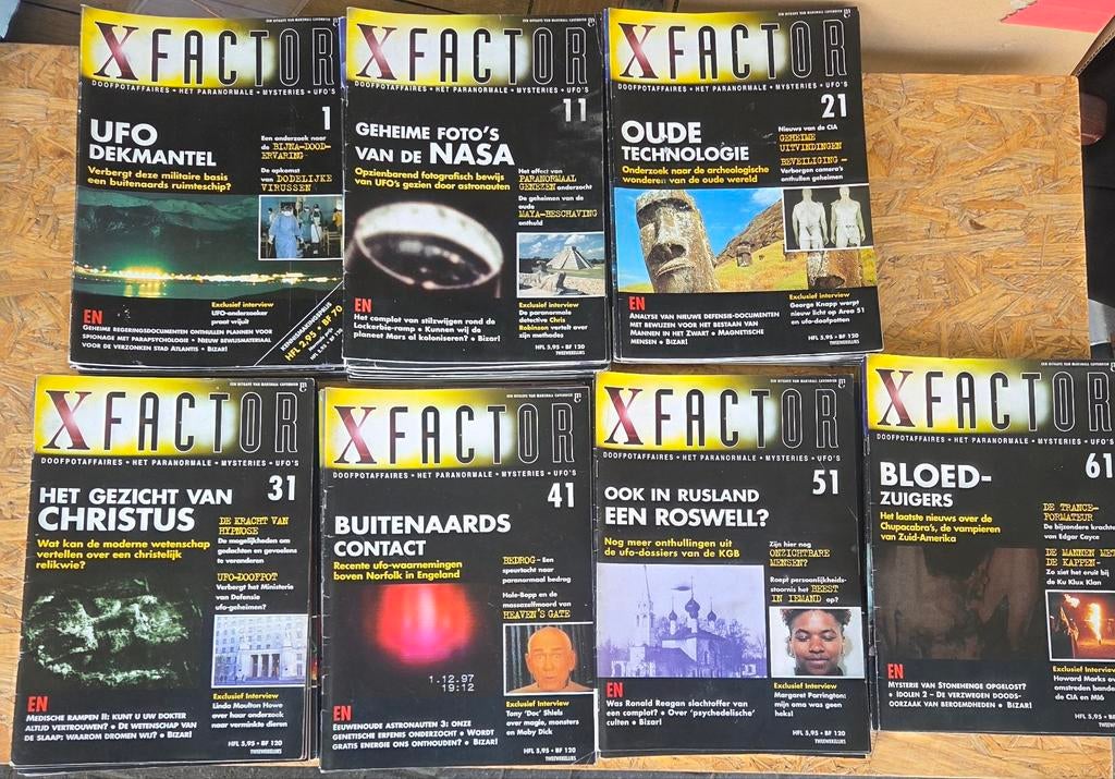 Reeks Xfactor - X factor tijdschrift. 1 t/m 70, Boeken, Tijdschriften en Kranten, Ophalen of Verzenden, Zo goed als nieuw, Overige typen