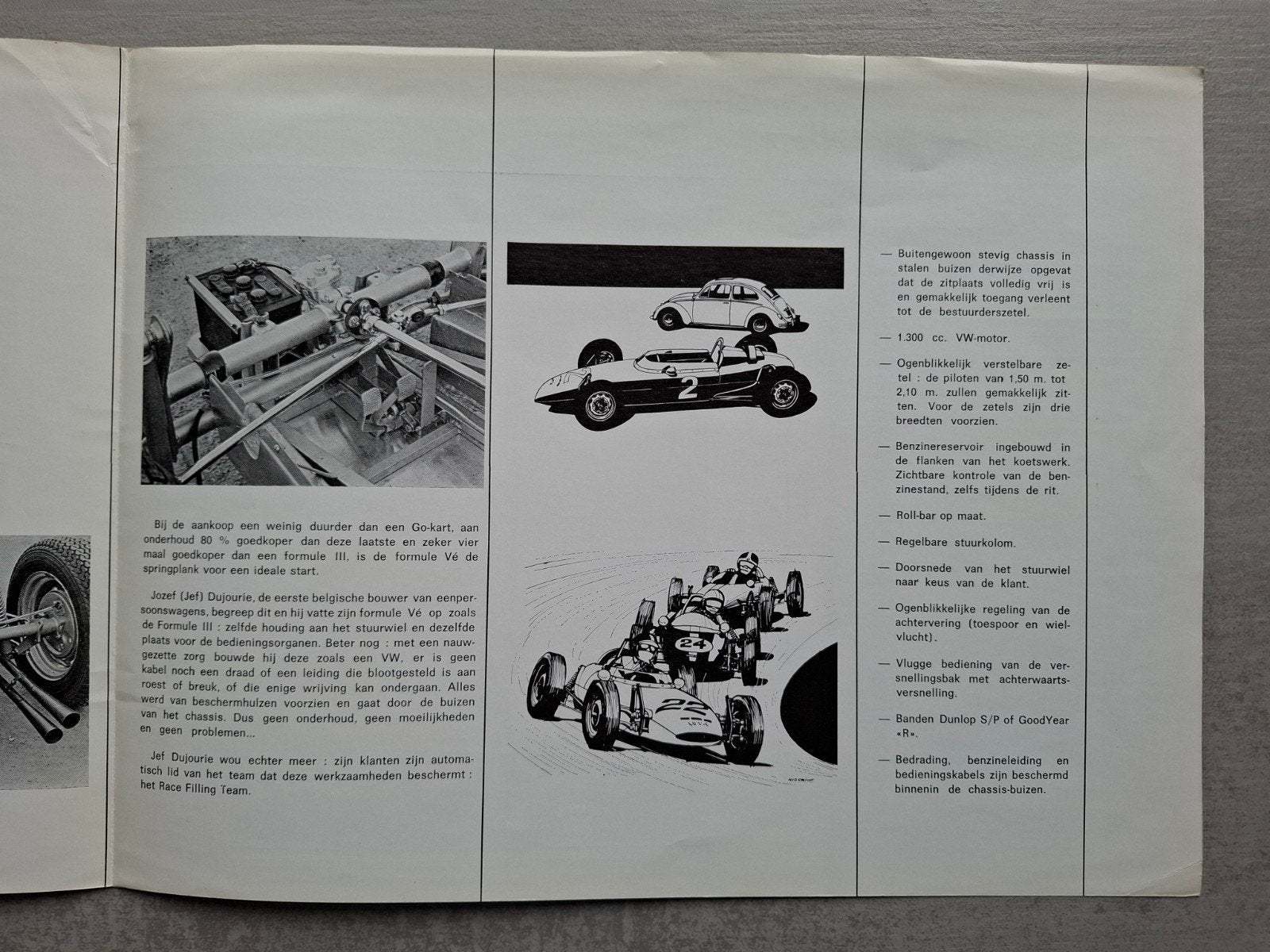 Race Filling Team Lova Formule V - VW Kever - folder, Ophalen of Verzenden, Zo goed als nieuw, Overige onderwerpen