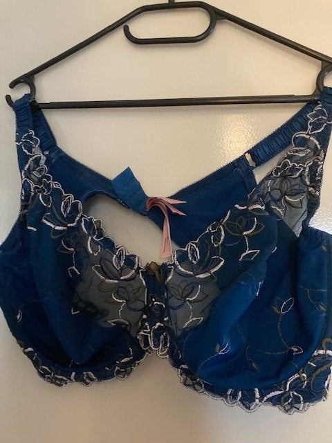 Sexy blauw lingeriesetje - BH 90E en slip M, Ophalen of Verzenden, Blauw, Setje